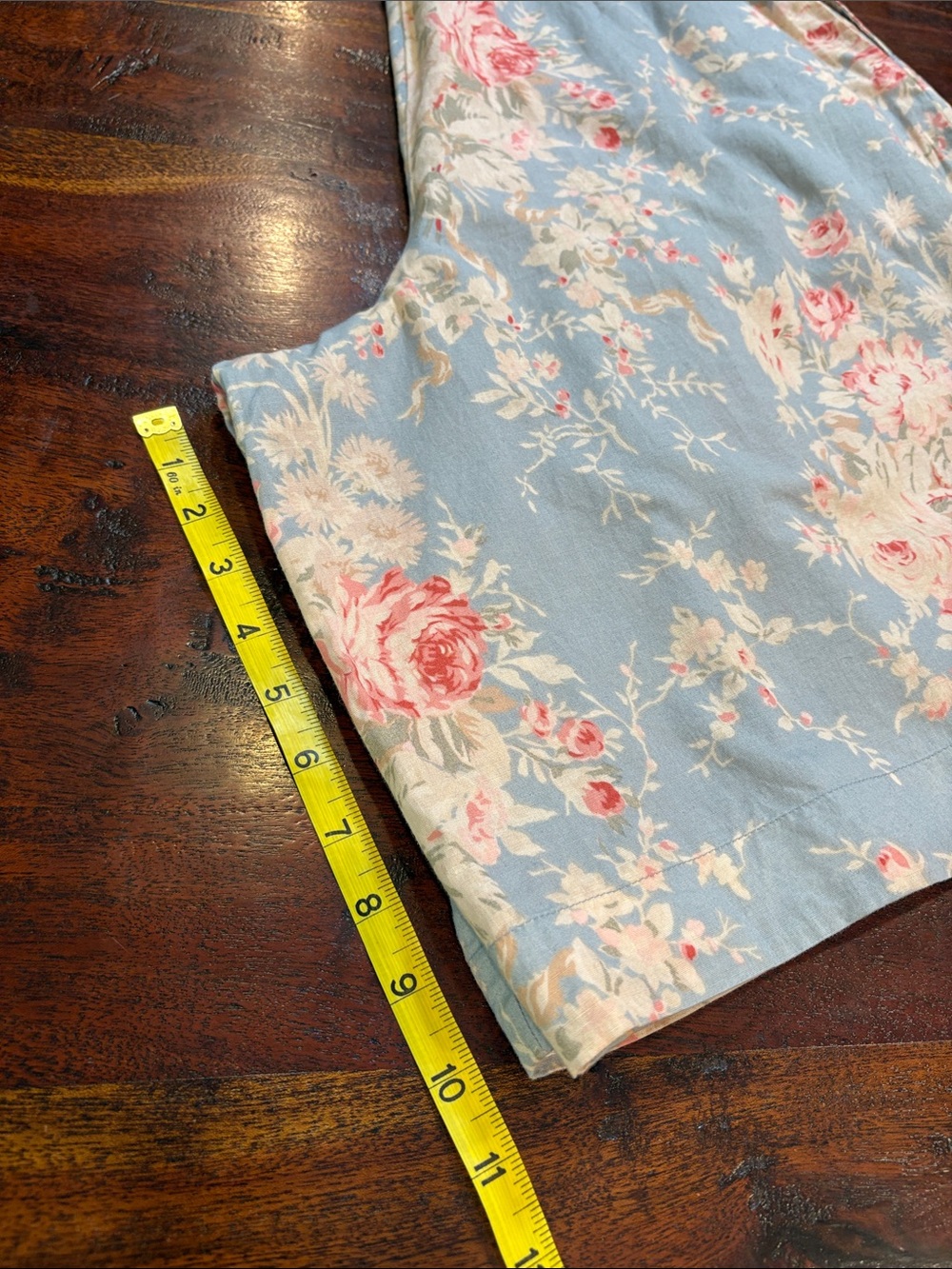 Vintage Ralph Lauren Country 90s Cotton Linen Blend Bermuda Shorts Cottagecore - Picture 11 of 11
